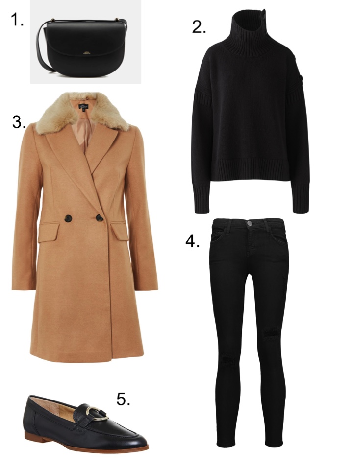 Classic Camel Coat, Me+EM Guernsey Sweater